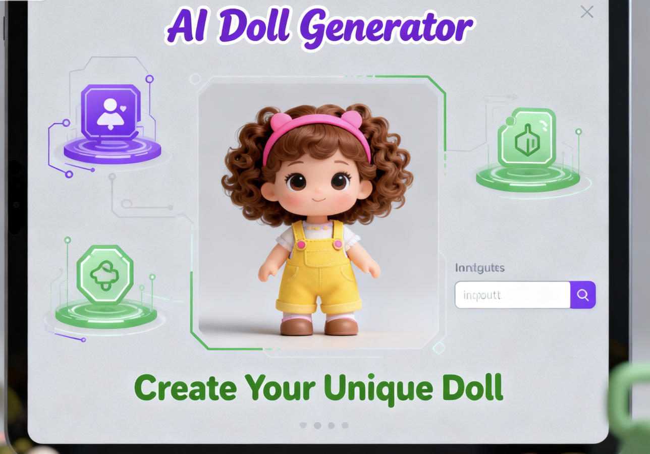 AI-generated Blythe doll showcasing advanced customization features